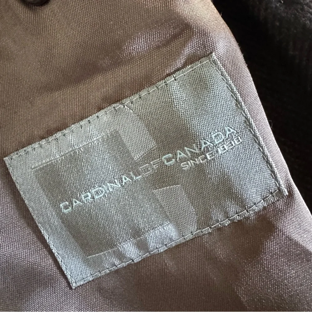 Cardinal of Canada Graham topcoat brown wool cashmere 42 / large